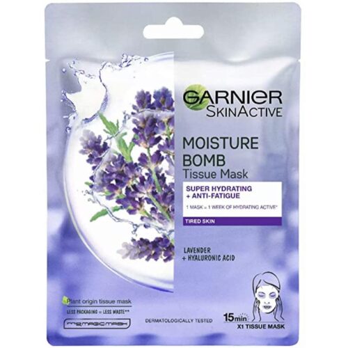 Shop the original Garnier SkinActive Moisture Bomb Sheet Mask Super Hydrating + Anti-Fatigue 28g in Lagos Nigeria