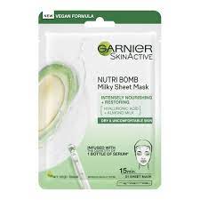 Garnier SkinActive Nutri Bomb Milky Sheet Mask (Hyaluronic Acid+Almond Milk)