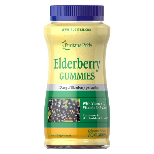 Shop the original Puritan's pride Elderberry gummies  100mg in Lagos Nigeria