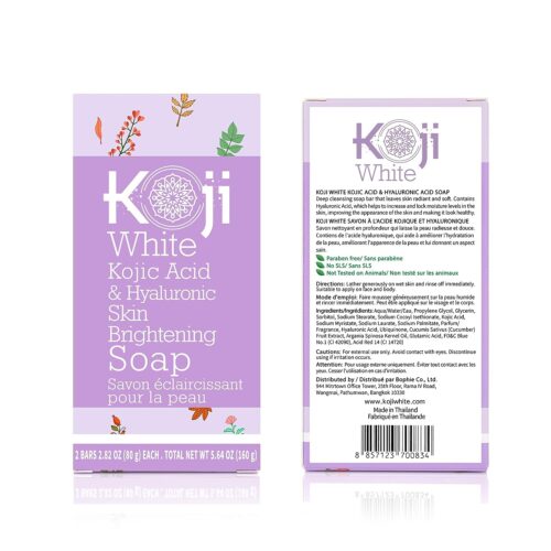 Shop the original Koji White Kojic Acid & Hyaluronic Acid Skin Brightening Soap ( 2.82 oz / 2 Bars ) in Lagos Nigeria