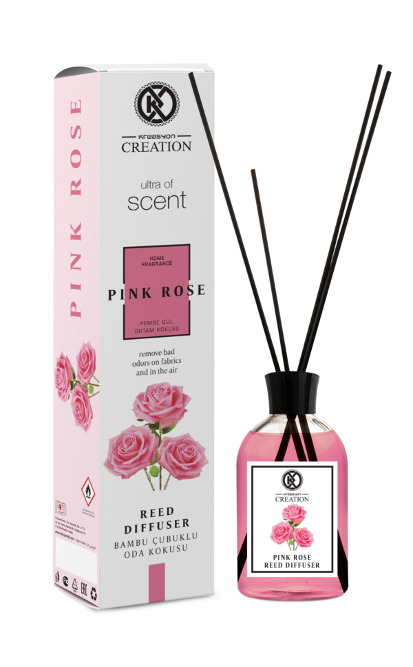 Shop the original Kreasyon Creation Pink Rose Reed Diffuser 115ml in Lagos Nigeria