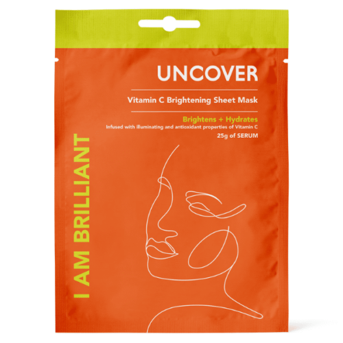 Shop the original Uncover VITAMIN C BRIGHTENING SHEET MASK (I AM BRILLIANT) in Lagos Nigeria