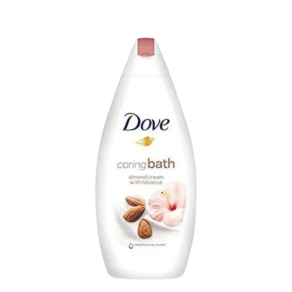 Shop the original Dove Caring Bath Almond Cream with Hibiscus Body Wash 750ml in Lagos Nigeria