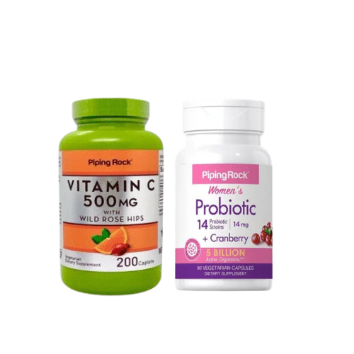 Shop the original Piping Rock Vitamin C 1000 mg  and Cranberry for Women 90 Capsules Combo in Lagos Nigeria